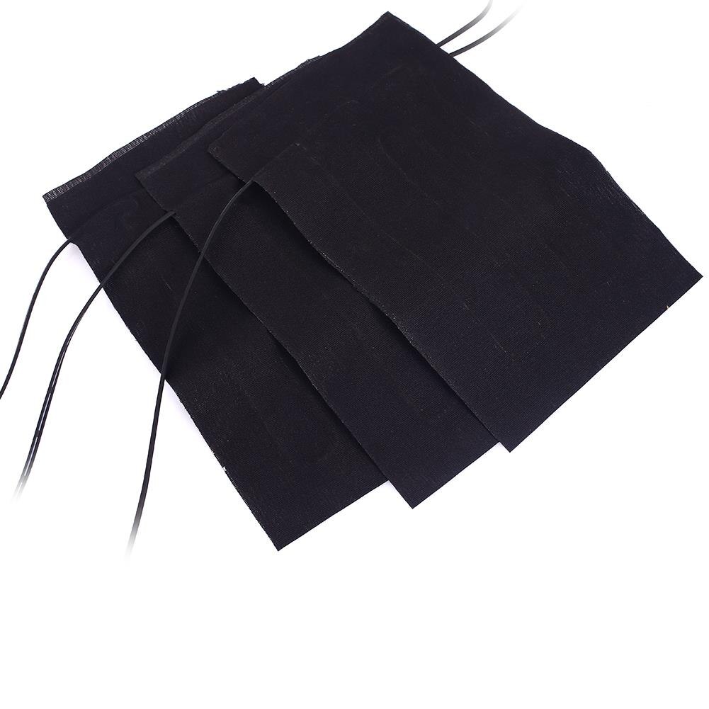 Zwarte elektrische verwarmingsmat, usb, 3 stuks warmer pads, vest, jas, kledingverwarming, thermisch, 3 versnellingen, aangepast kussen, verwarming, doe-het-zelf