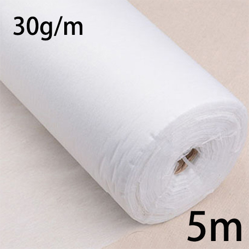 5 meters/lot (5.4 yards) Lightweight Non-Woven Fusible Interlining Fabric Apparel Sewing DIY Accessory 30g/m: jd052-5 meters