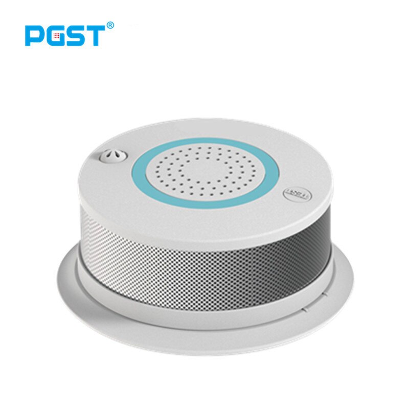 WiFi Smoke Temperature Detector Sensor,Fire Protection Smokehouse Combination Fire Alarm Home Security System Smart Home