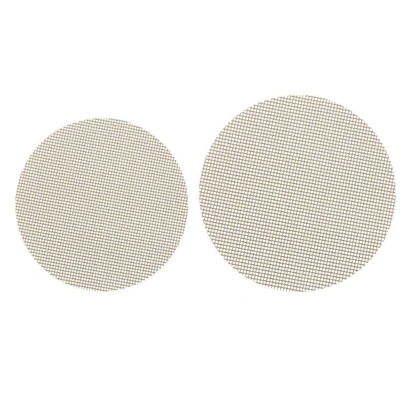 Rund bbq mesh grillmatta värmebeständig non-stick rostning matlagningsdyna hem återanvändbar grillplåt ptfe belagd bbq liner