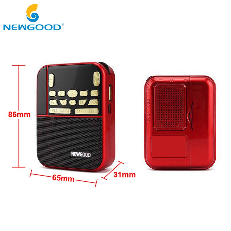 Mini Fm Pocket Stereo Radio Draagbare Micro Sd Radio Mode Band Luidspreker Tf Usb Mp3 Luidsprekers Fm Ontvanger Ontvangers Luidspreker