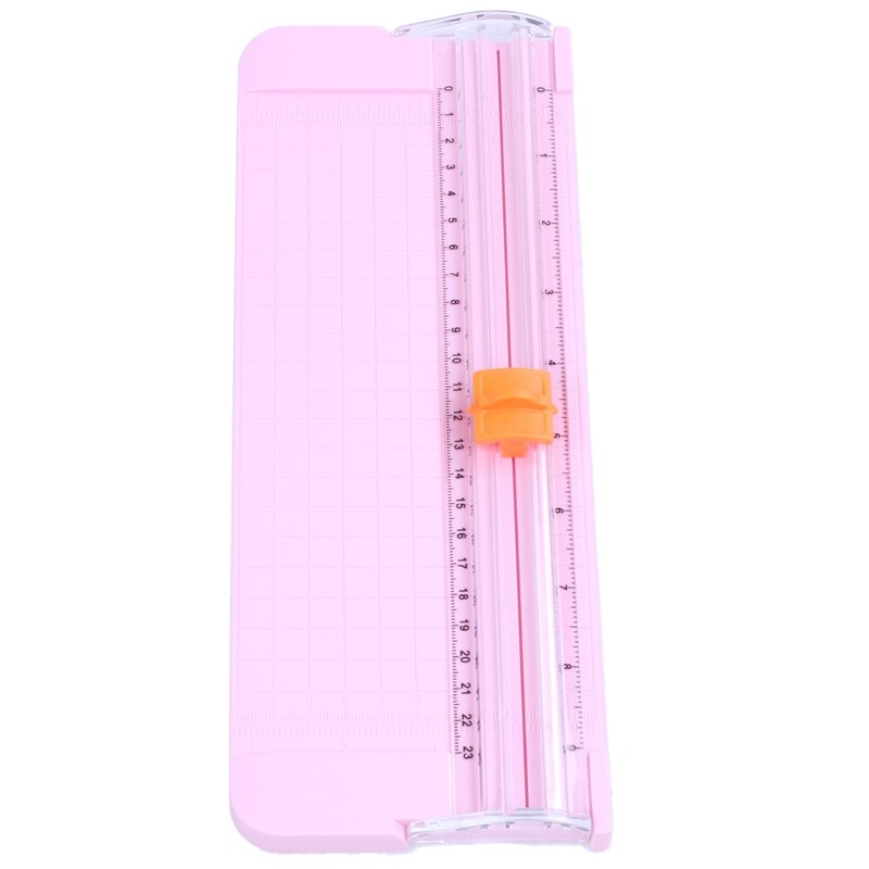 JIELISI 9090 Mini Small Slide Cutter Cut Paper Cutter Cutter Color:Pink: Default Title