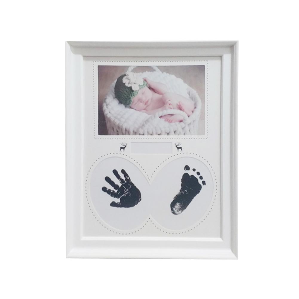 Baby Hand Print Fotolijst Handafdruk Voetafdruk Fotolijst Kit Voor Pasgeboren Jongens Meisjes