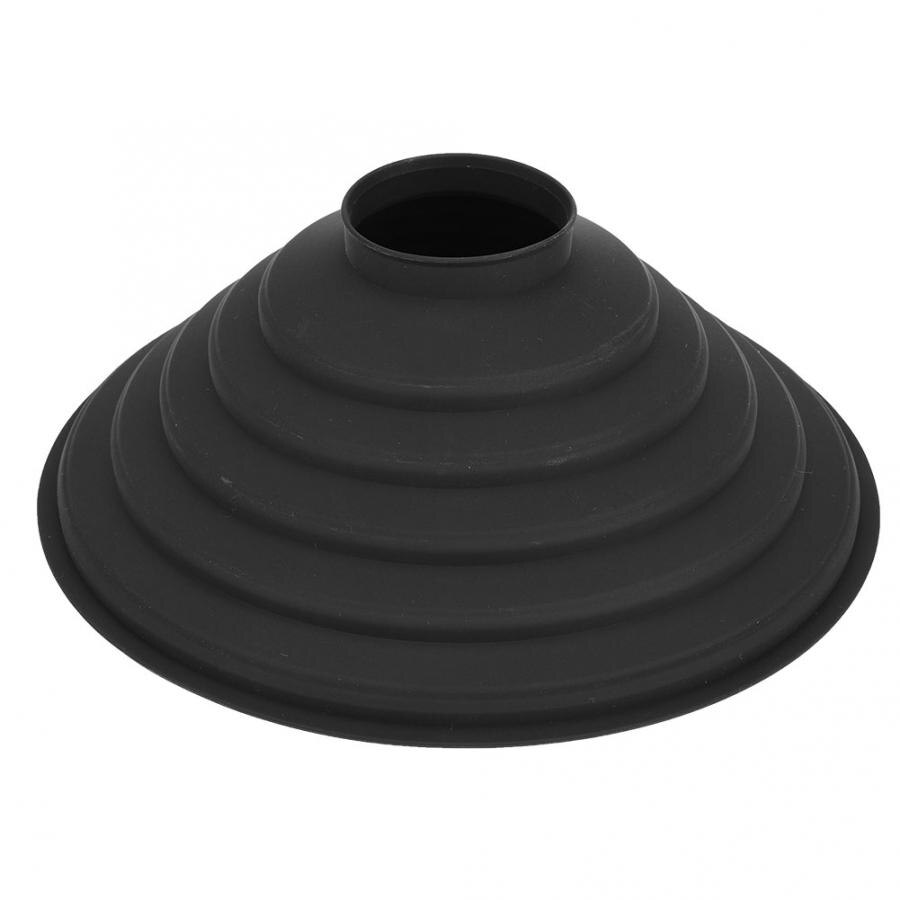 Pare-soleil pliable en silicone noir, 1 pièce, pour objectif d'appareil photo reflex, réduisant l'éblouissement lors de la photographie en extérieur