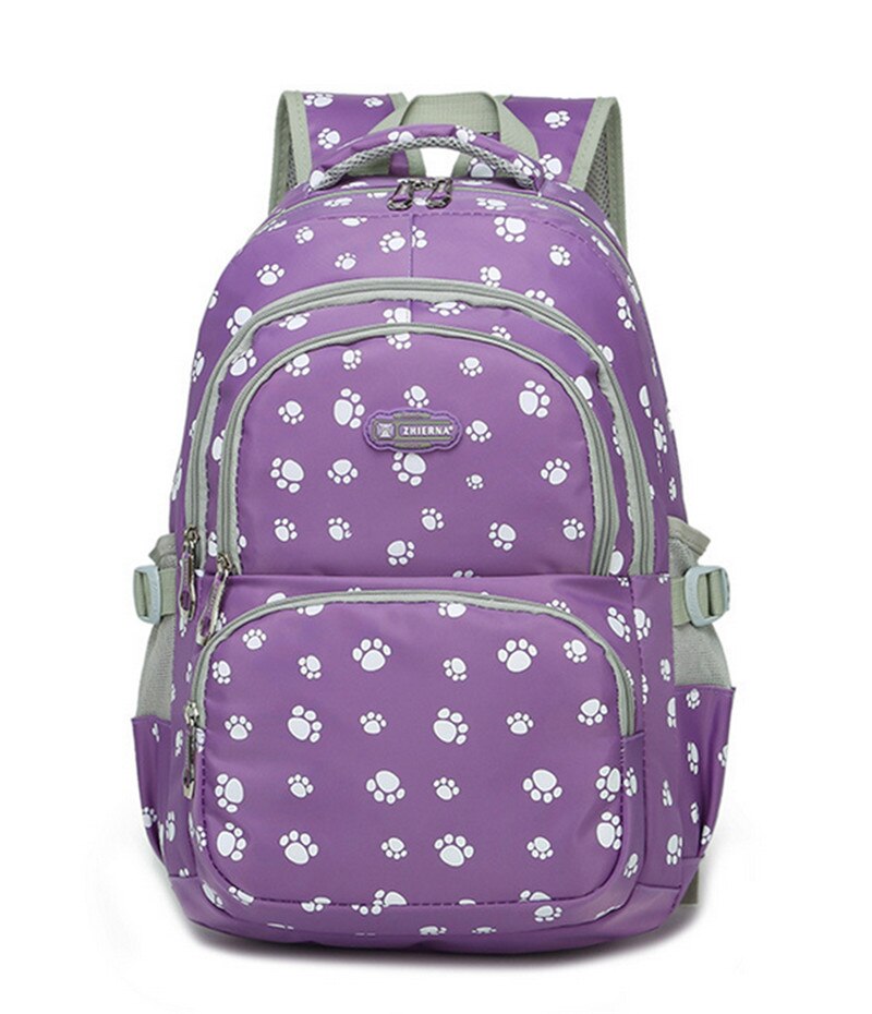 Mode kinderen schooltassen voor meisjes vrouwen vakantiereizen schouder rugzak kids boekentas rugzakken mochila escolar infantil: A purple