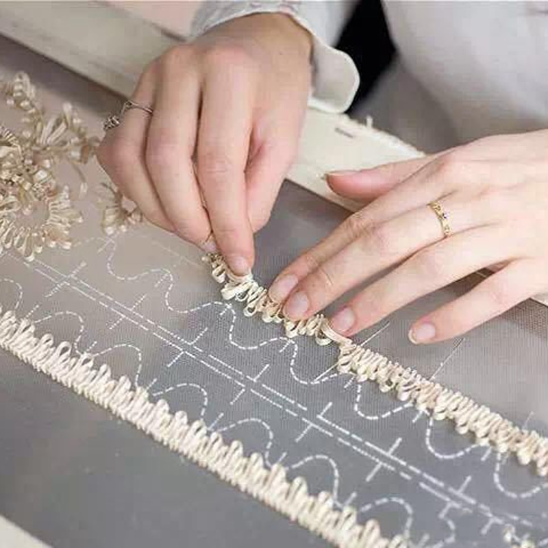 Natural Purple Sandalwood Handle Tambour Crochet Hook with Needles Lesage Beading Embroidery Couture Luneville Needle Hook