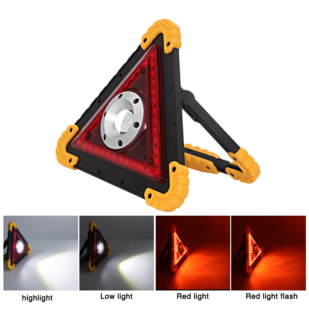 COB LED rechargeable camping lantern flashlight worklight 18650 portable spotlight Searchlight led working light Warning lampe