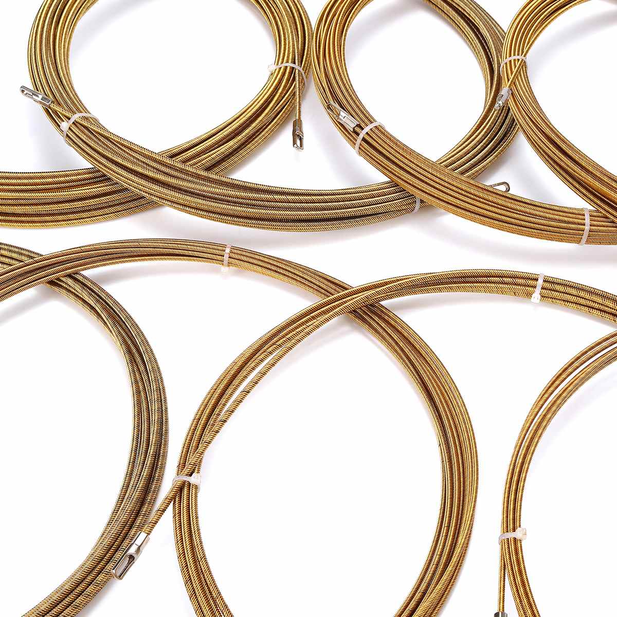 Poetable 5m/10m/20m/30m Cable Pullers Rodder Conduit Ducting Rodder Pulling Cable Wire Fish Tape Wire for DIY usage