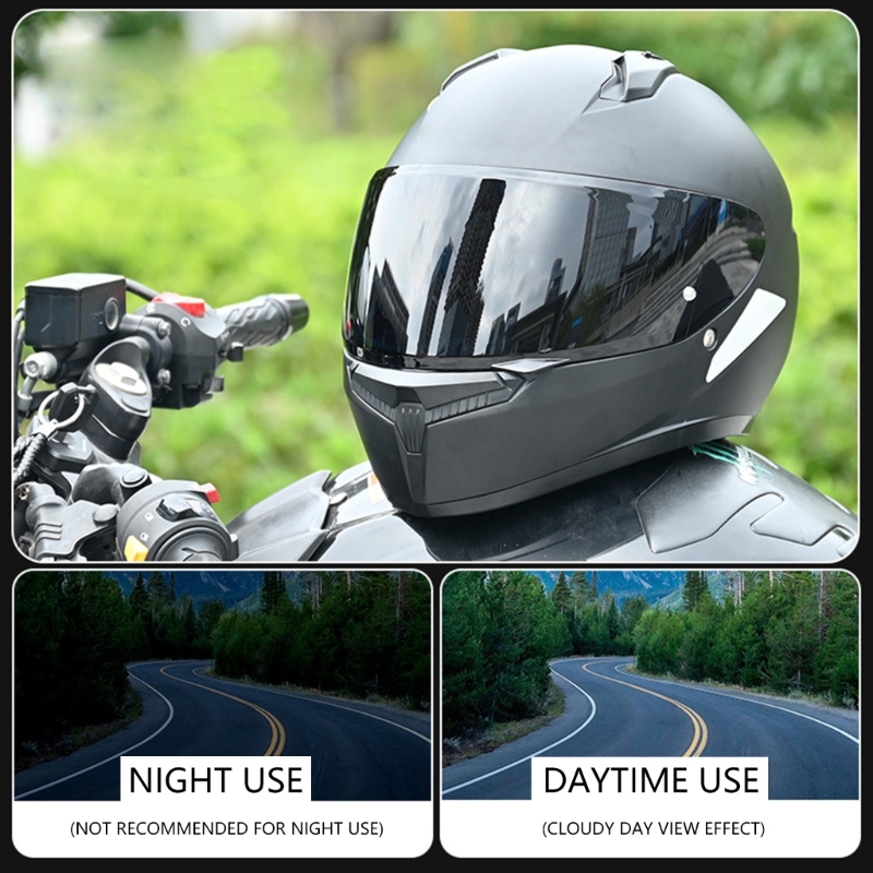 Visores cascos con visión angular, fácil instalación, lentes para cascos motocicleta, equipo para montar en simples