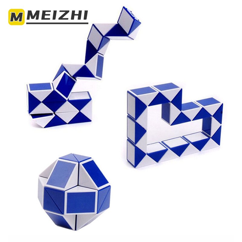 MEIZHI Childrens Puzzle Variety Magic Ruler 24 Segments Small Ruler Intelligence Magic Cube