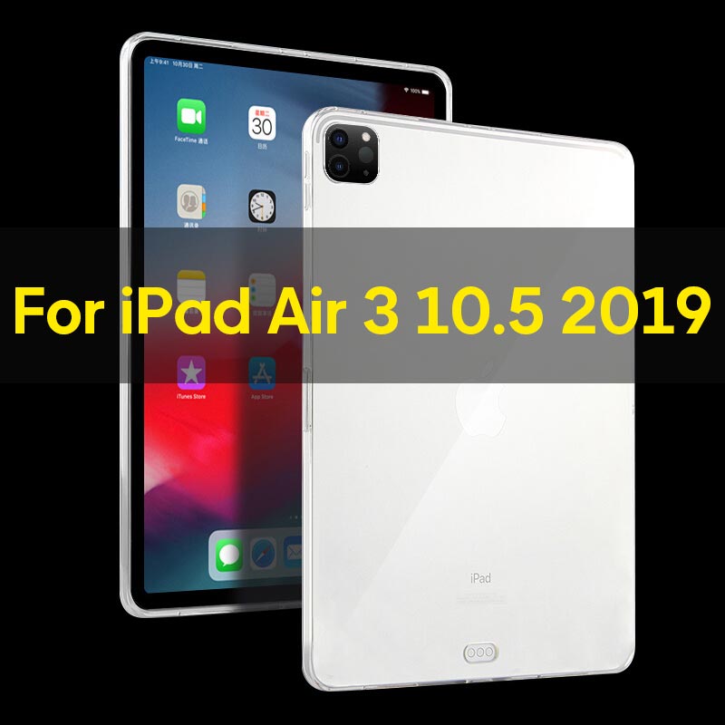 Custodia In Silicone trasparente Per iPad Pro 2020 11 12.9 10.5 9.7 2017 2018 2019 10.2 Funda Per iPad 2 3 4 aria 3 2 1 Mini 4 5 Caso: For Air 3 10.5