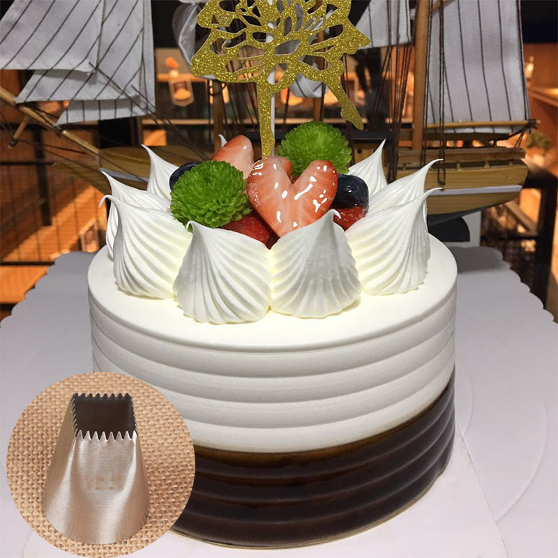 Utensílios de confeitaria, ponta de confeiteiro, bicos para cobertura, 1 peça, tamanho grande, ferramentas de decoração de bolo, quadrado, acessórios de cozimento