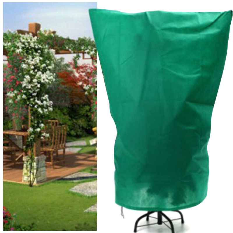 Sacos de proteção para plantas inverno capa de plantas ferramenta de jardim capa de planta saco de tecidos de poliéster anti-inseto orgânico geada líquida capa