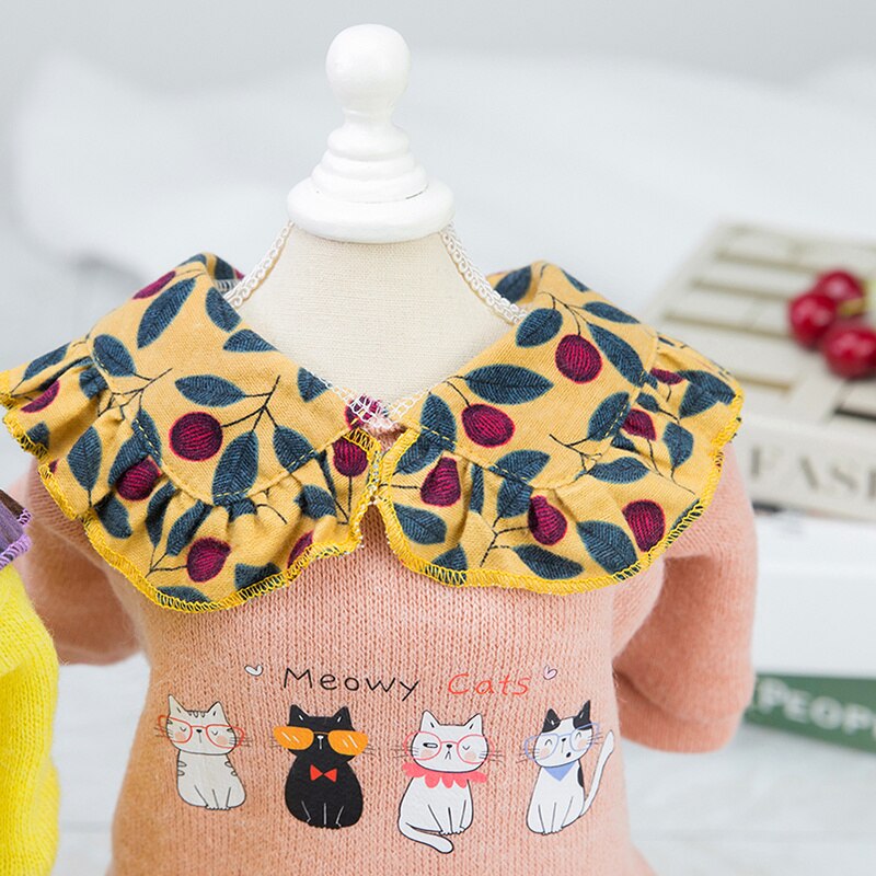 Herfst Winter Pet Kat Hoodie Trui Voor Katten Sphynx Leuke Print Puppy Hond Kleding Katten Kedi Sweatshirt Gotas Mascotas Kleding