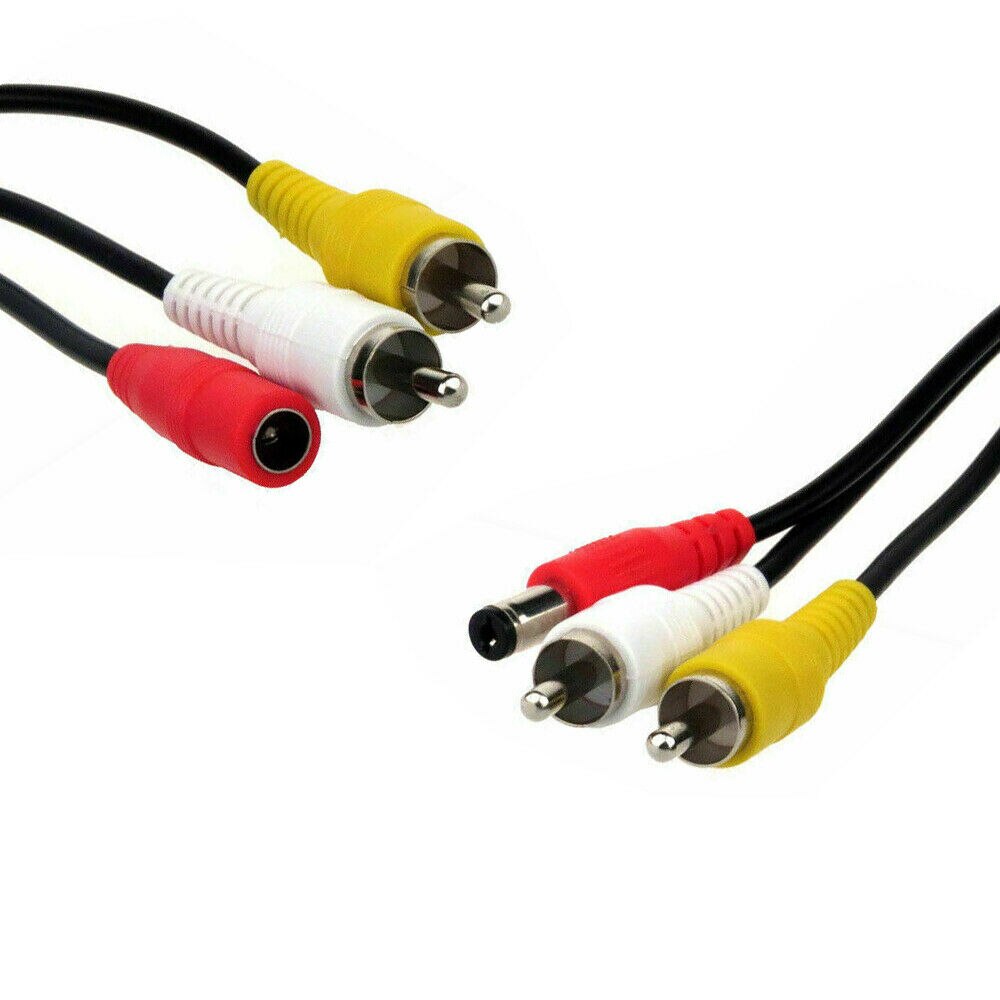 CCTV Camera Extension Cable RCA Audio Video Phono Power Supply Lead 5m Up to 15m