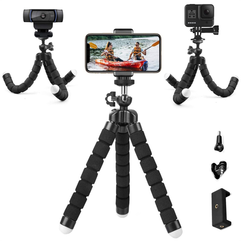 Mini trípode Universal para fotografía de pulpo, monopié para teléfono, Mini cámara, soporte para cámara web, Clip para teléfono inteligente, monopié, soporte Tripe