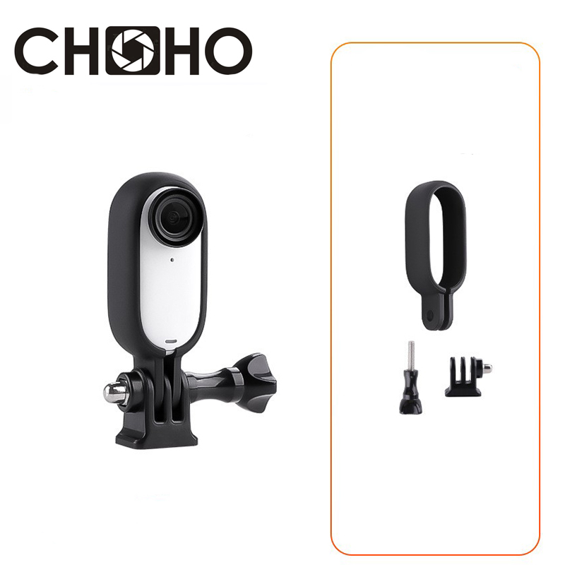 Accesorios para Insta360 GO 3 GO3S, carcasa de marco + adaptador de trípode 1/4, montaje de carcasa de tornillo largo, protección para Insta 360 go3