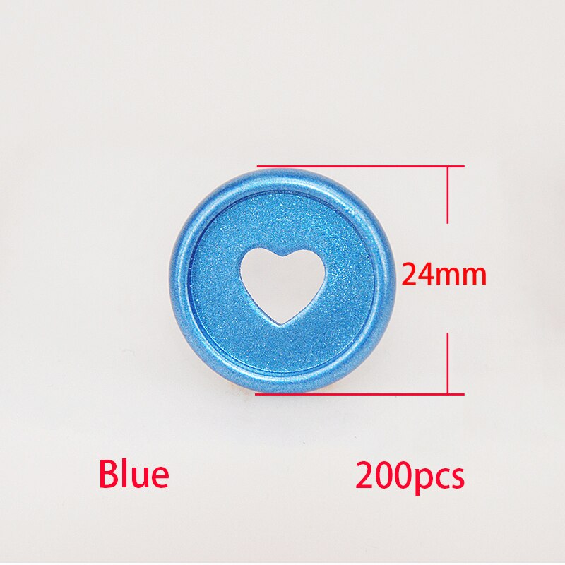 200pcs Mushroom Planner Binding Discs Binding Buckle Disc Binder Notebook Binder Ring DIY Planner Accessories School Supplies: Blue-200pcs