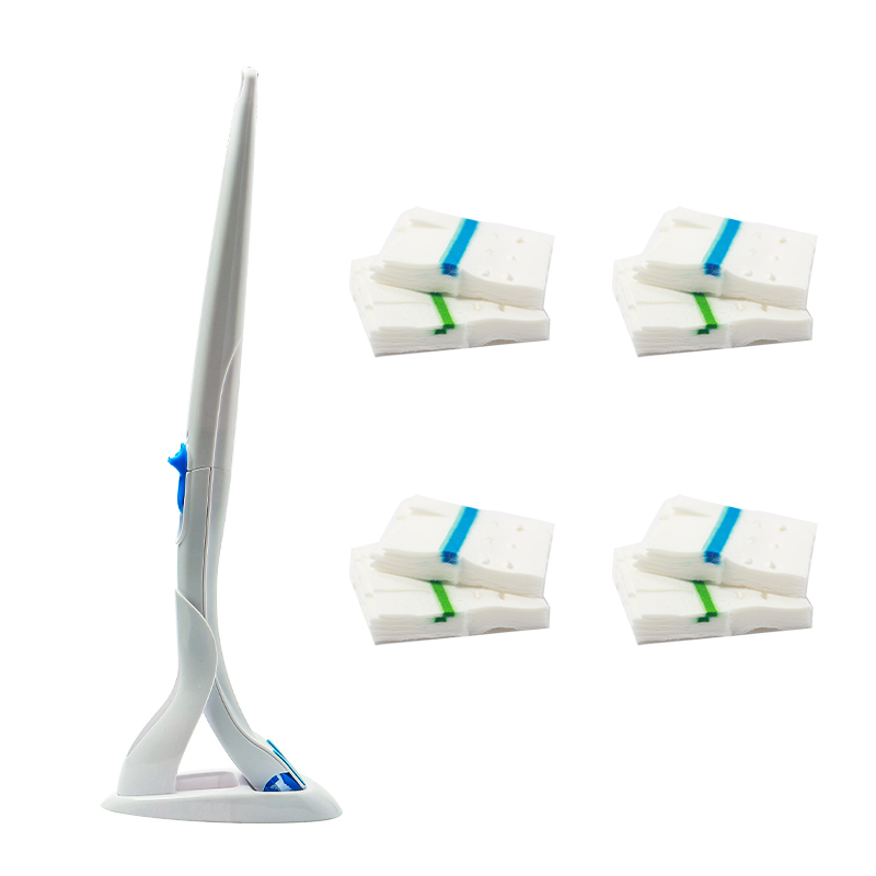 Med vaskemiddel engangs toalettbørste japansk stil ingen døde hjørner utskiftbart toalettbørstehode engangs med toalettbørste: Håndtak og 4 hode