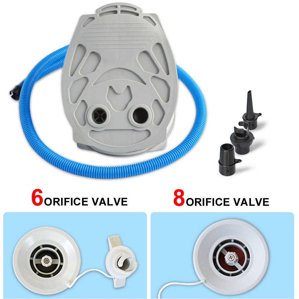 Anti Slip Inflatable Boat Outdoor Practical Swimming Ring Fast For Canoe Kayak Portable Foot Pump With 3 Adapters Balloon