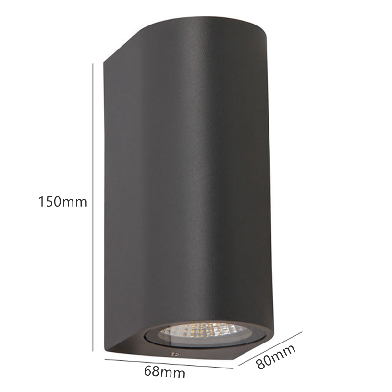 Led Outdoor Wandlamp 5W 10W GU10 Up En Down Lichtgevende Wandlamp Waterdichte Tuin Exterieur Villa Binnenplaats veranda Sconces Licht: Licht Geel / RGB / 0-5W