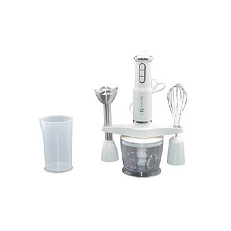 Electric Mixer Handheld 3 in1 Blender Chopper Multifunctional Blender Fruit Vegetable Kitchen For Smoothies Food Processor: White