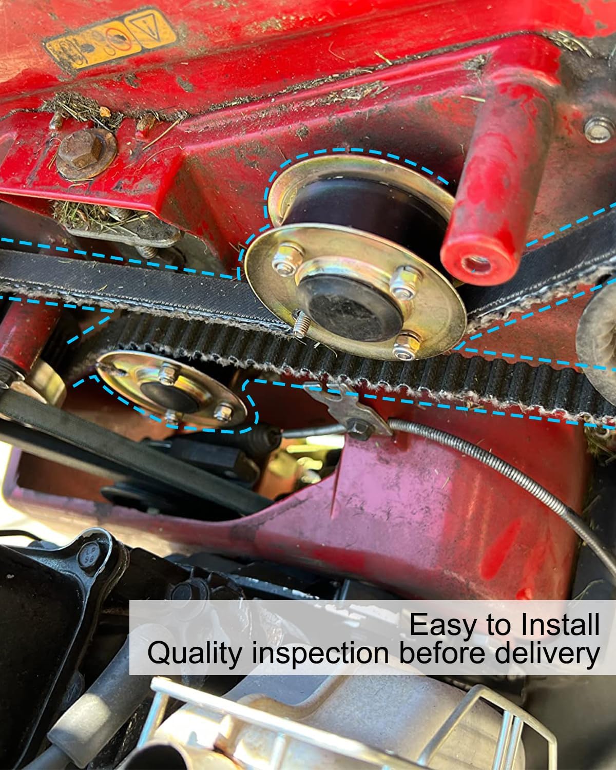 131-4509 125-2532 Maaier Spanrol en 120-3335 Riem Kit Compatibel met Toro 30" Dekmaaier Geschikt voor TimeMaster 20975 20975