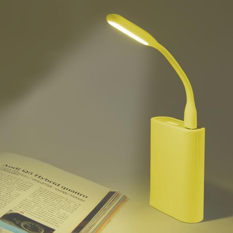 Usb Opladen Mini Licht Flexibele Notebook Light Reading Bureaulamp Draagbare Beloning Cadeau Voor Power Bank Computer Boek Leren: yellow