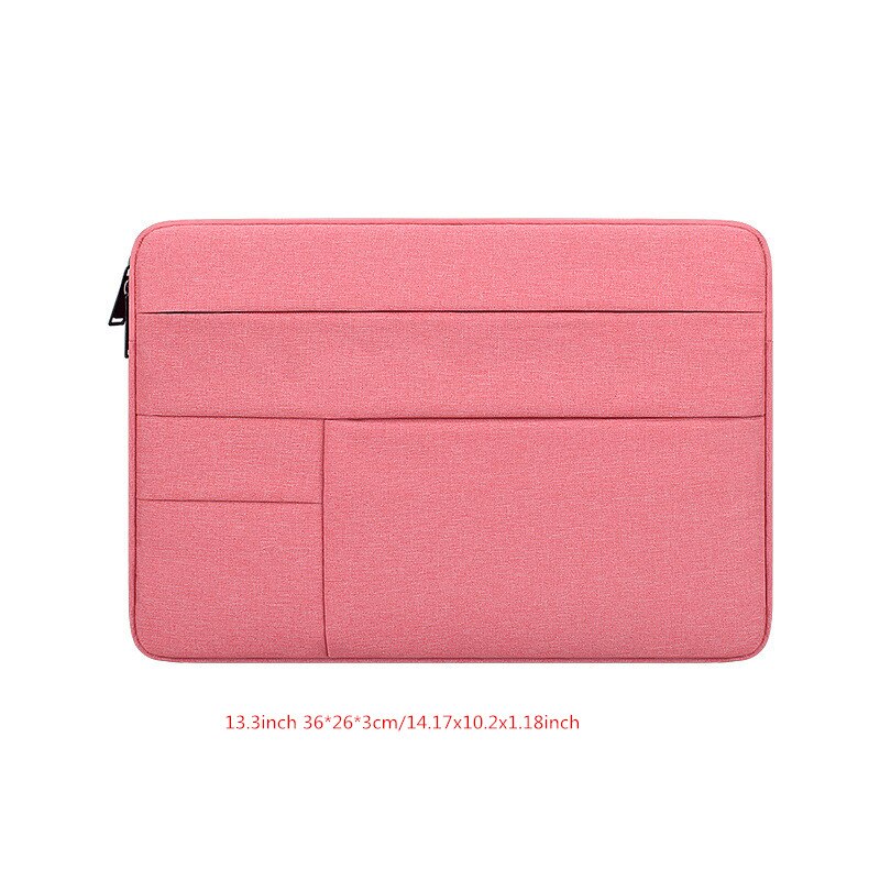 Teczka biurowa torby na laptopa torba podróżna Business Tote odporna na wstrząsy wodoodporna męska damska torba na telefon komórkowy pokrowiec: Pink S