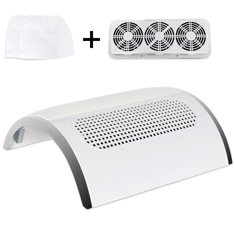 Leistungsstarke Nagel Staub Absaugung Collector 3 Fan/1 Fan Staubsauger Maniküre Werkzeuge mit Staub Sammeln Taschen Nagel Kunst saug