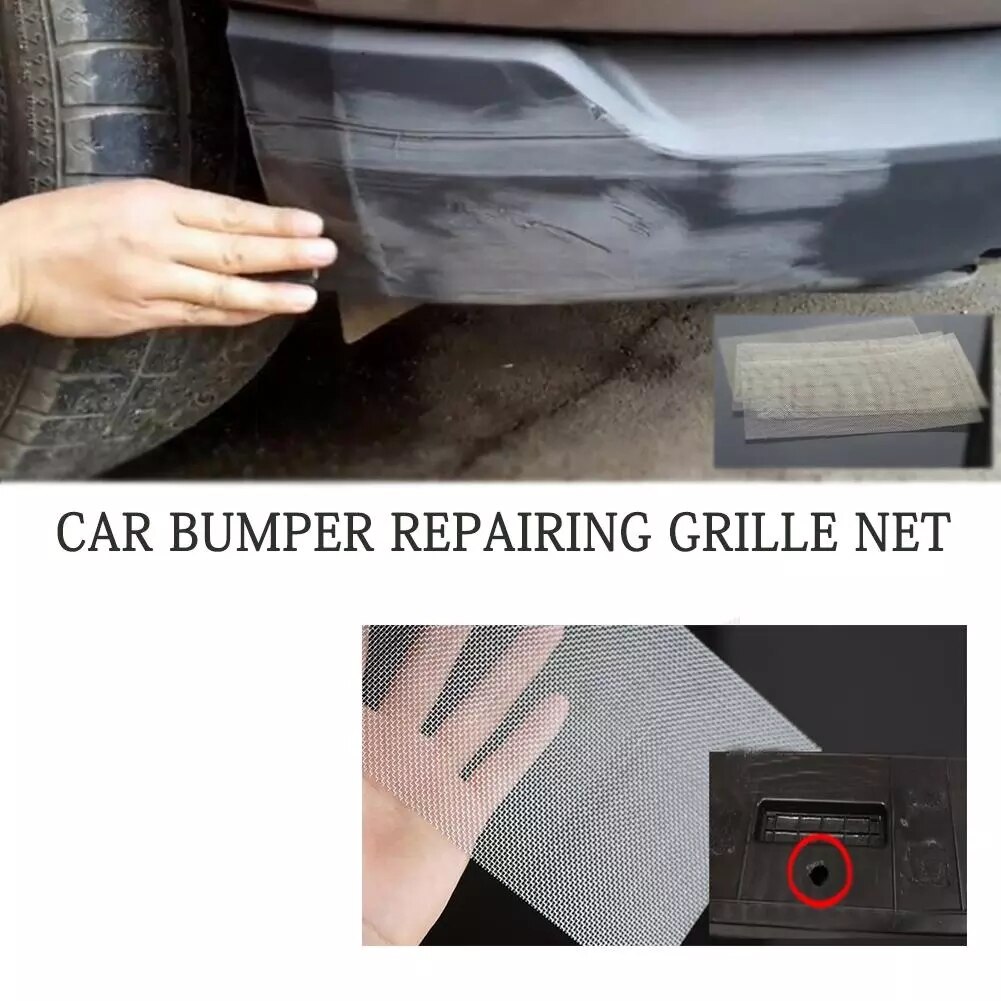 Car Bumper Stainless Steel Repair Net Plastic Crack Repair Hole For Any Body Kit Hood Vents Vehicle Openings Repairing Mesh Net