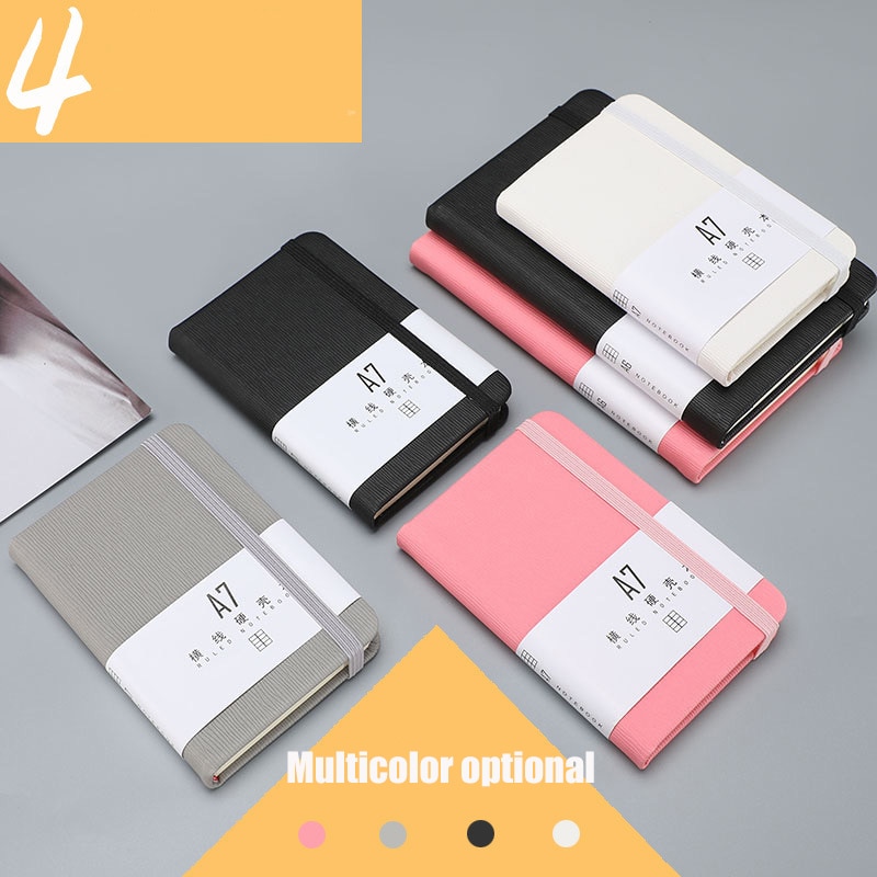 A7 bærbare bærbare lommer notesbog mini bærbare virksomheder notebook papirvarer tyk notebook kvindelig lille notesbog  a6