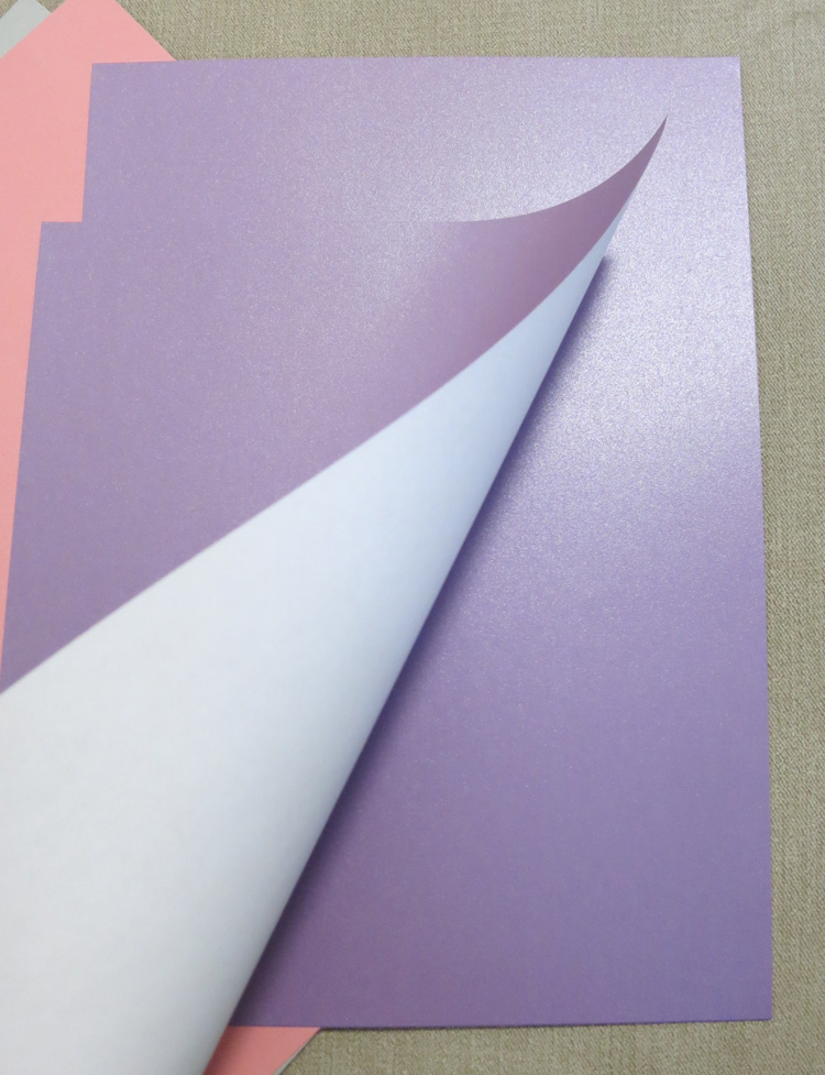 A4 120g Single sided Pearl Color Paper Print Paper Handicraft Paper: 120g Light purple