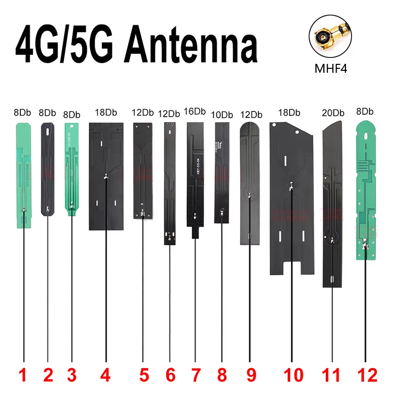 Antena PCB interna de alta ganancia 5G MHF4 Anetnna con 12CM U.FL para M.2 Quectel RM520N-GL RM530N-GL RM500Q-GL RM505Q-GL