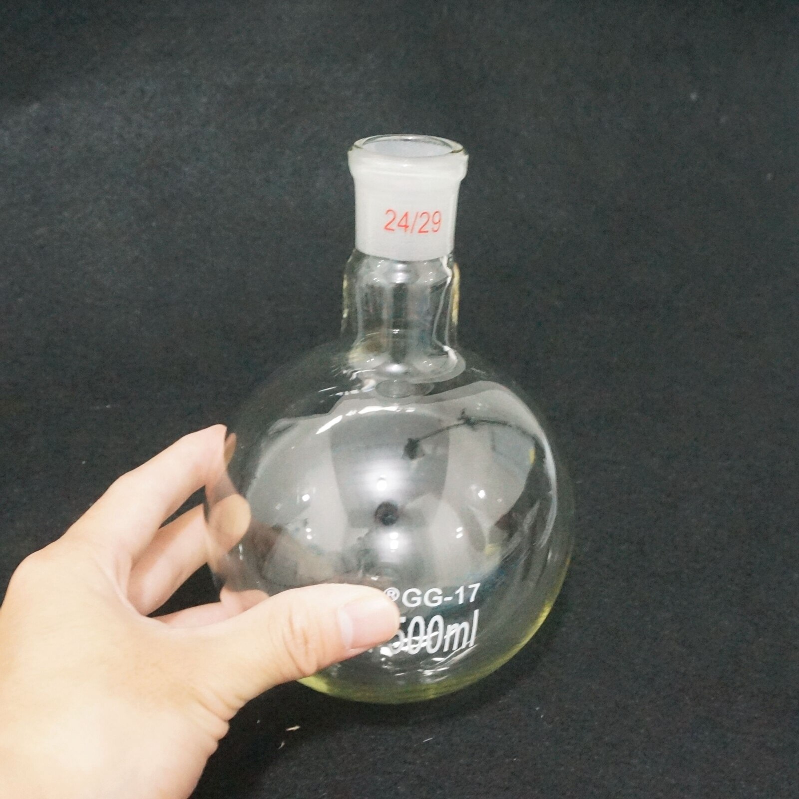 500 Ml 24/29 Enkele Nek Ronde-Kolf Kolf Voor Chemie Laboratorium