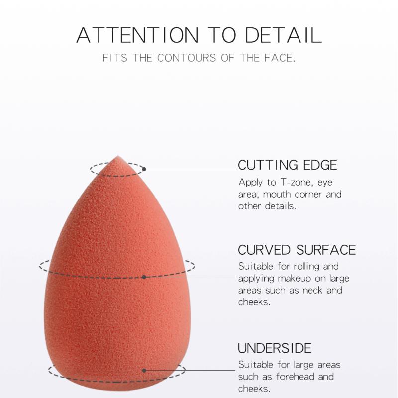 10 pièces Mini éponge maquillage bouffée utilisation humide et sèche Non-latex en forme de larme Isolation crème fondation beauté oeuf maquillage outils
