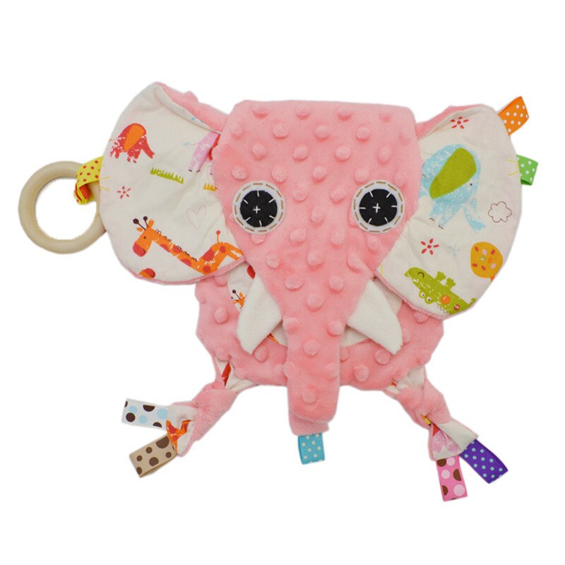 Baby Baby Animal Kalmeren Sussen Handdoek Zachte Pluche Troostende Pacificeren Handdoek Sussen Handdoek Dekentje Rustgevende Handdoek Baby Speelgoed Pop: pink