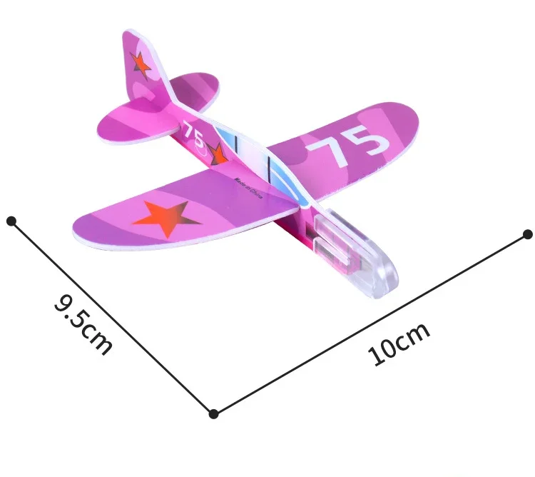 20-100 unids/bolsa planeadores aviones espuma montar avión juguetes niños de cumpleaños favores de premios escolares rellenos de