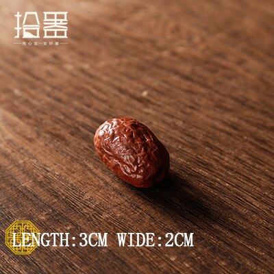 Yixing – service à thé en argile violette, , Mini citrouille Lotus, Kung Fu chinois, plateau à thé, accessoires de décoration: Jujube