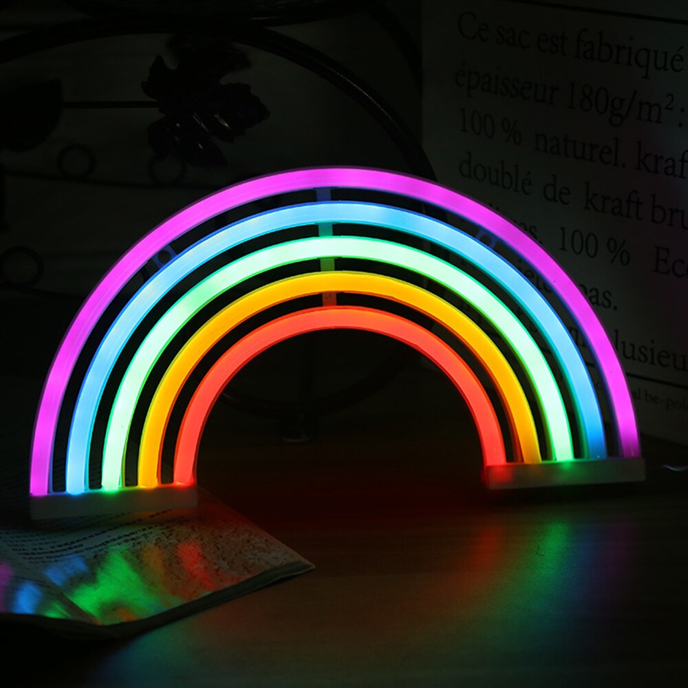 Rainbow Decor Neon Light Lamp Muur Decor Kerst Neon Lamp Buis Voor Dorm Party Decor Creëren sfeer