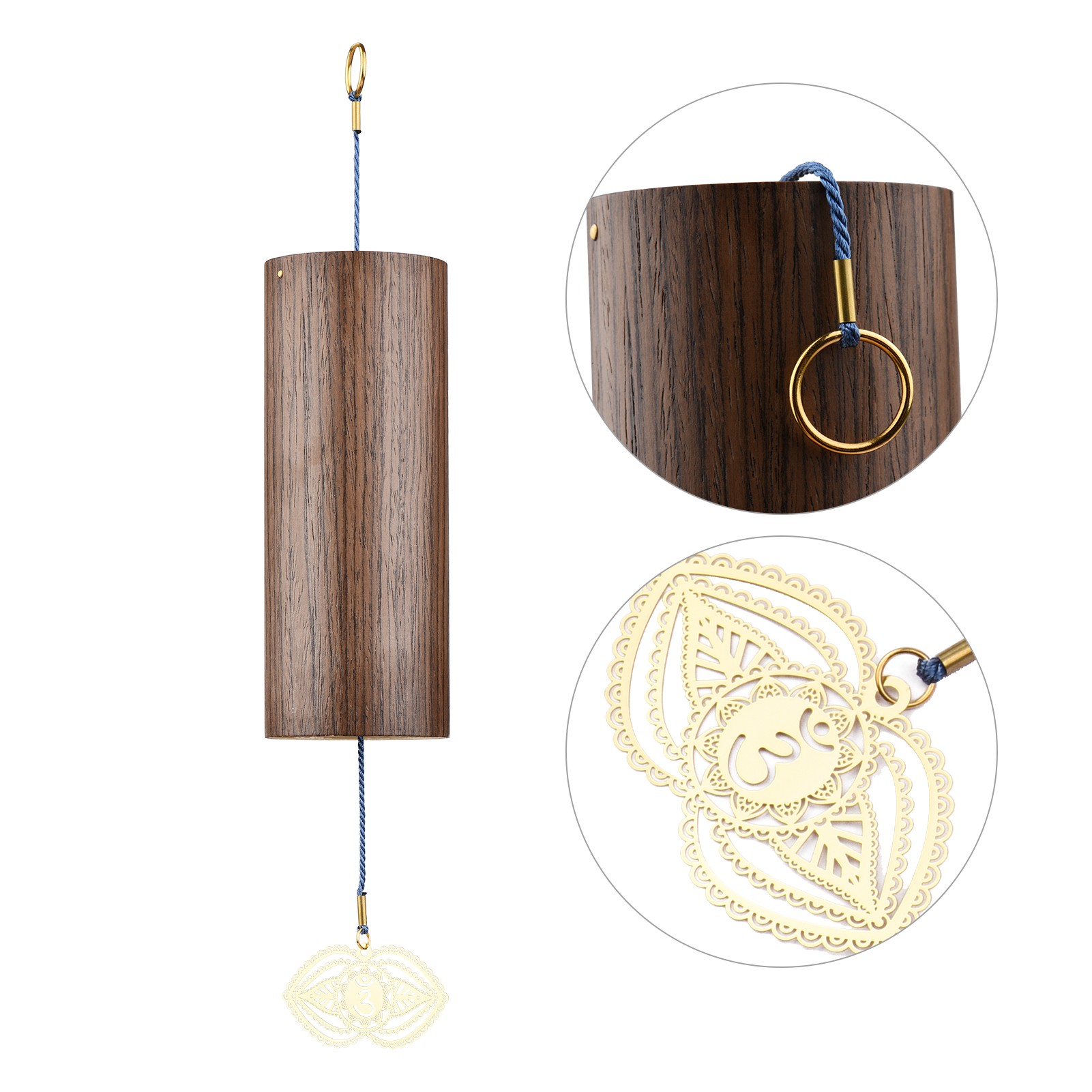 Carillón de viento de bambú Natural para Chakra, campana de viento de meditación para jardín al aire libre, Patio, decoración del hogar, meditación, relajación