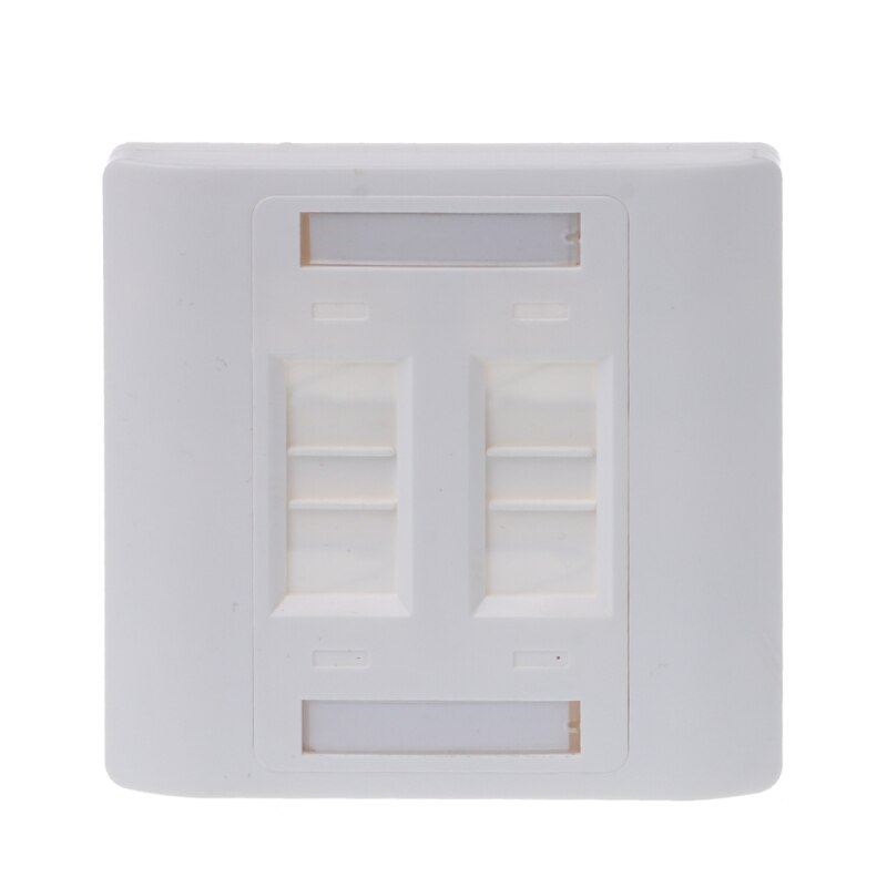 Wall Plate 4 Ports RJ45 Network 86mm Standard Wall Plate CAT5e / CAT6