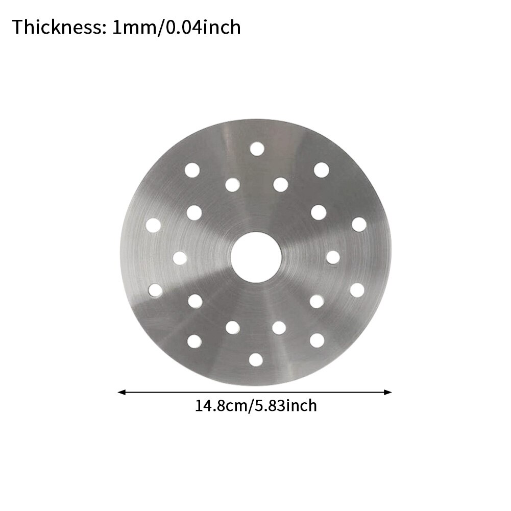 Induction Cooker Adapter Stewpot Round Stainless Steel Home Casserole Pot Saucepan With Holes Accessories Heat Diffuser Plate: 14.8cm