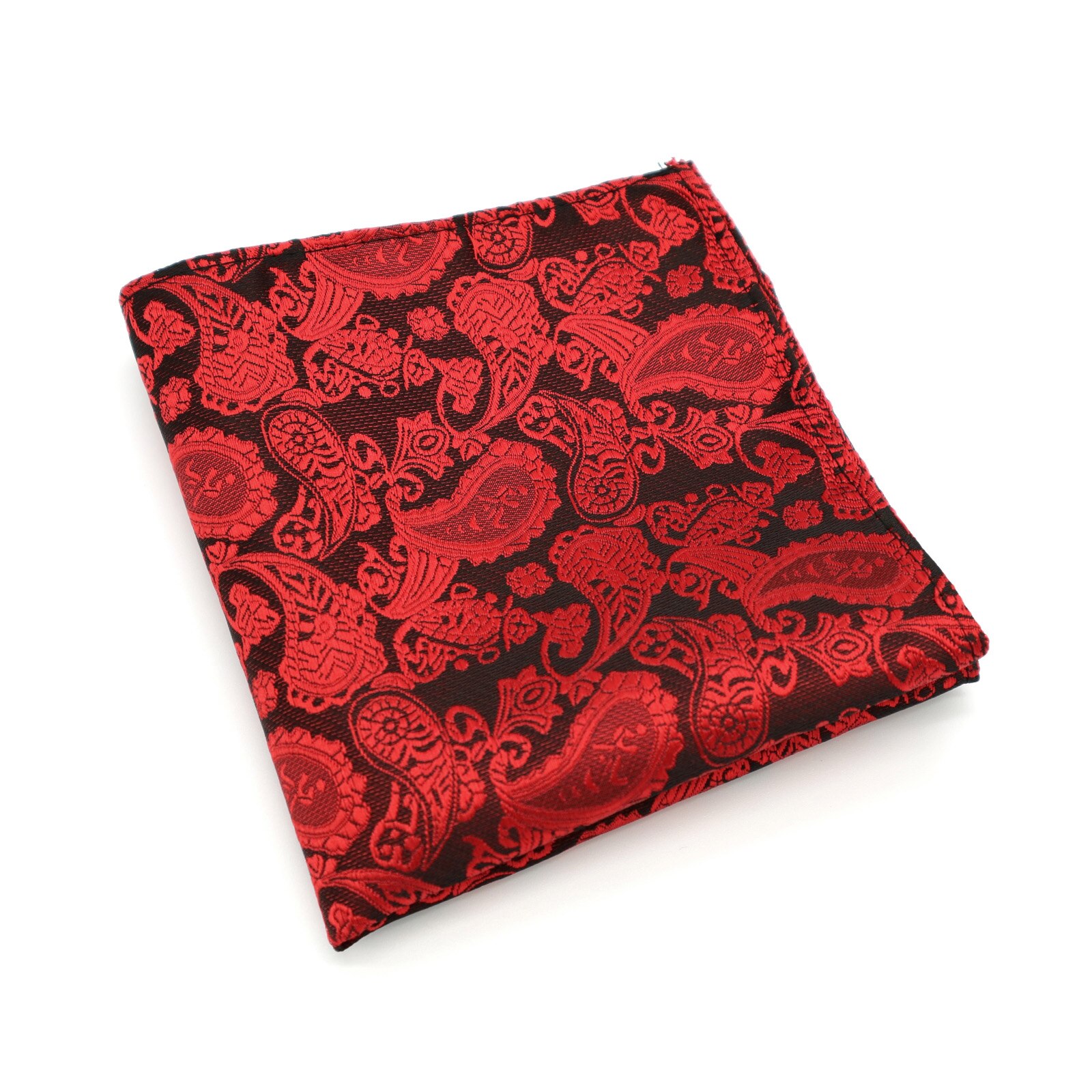 Mens 100% Silk Handkerchief Plaids Paisley Polka Dots Pocket Squares For Suits Jackets Wedding Party pick from 20 Patterns: F010 PAISLEY