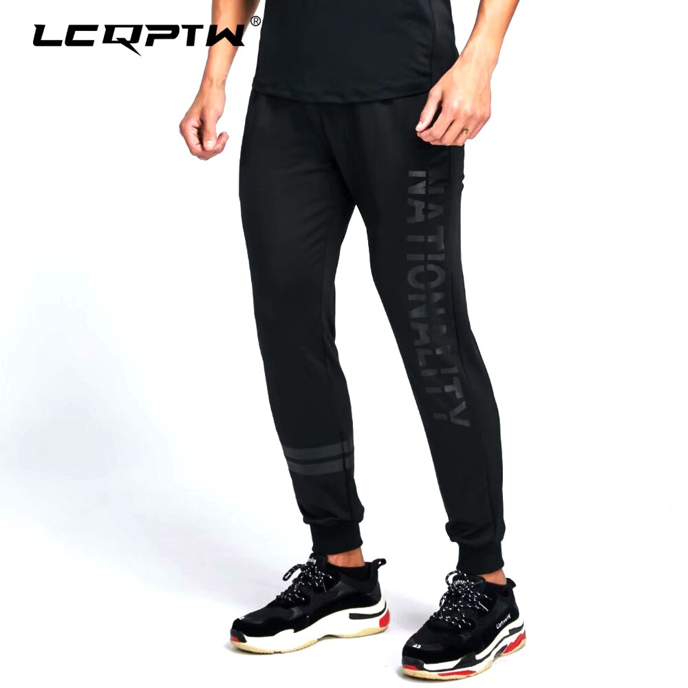 Jogging Pants Men Solid GYM Training Pants Sportswear Joggers Sports Pants Men Running Swearing Pants Jogging Sweatpants: Black / 3XL