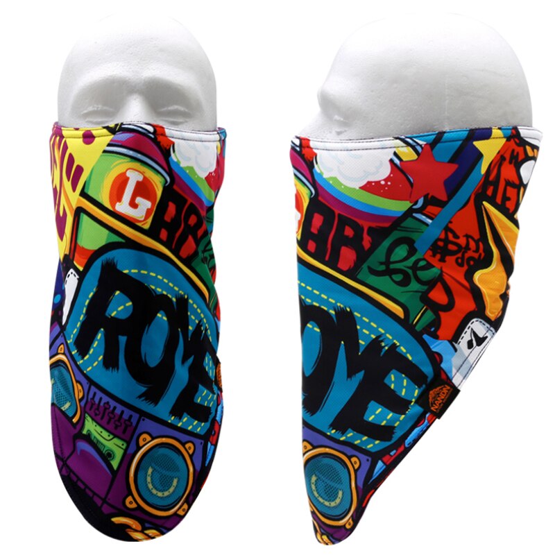 Kreatywny wiatroszczelna odkryty polar termiczna chustka pół twarzy szalik ochrona UV maska narciarska szyi cieplej pokrywa zima Snood Unisex