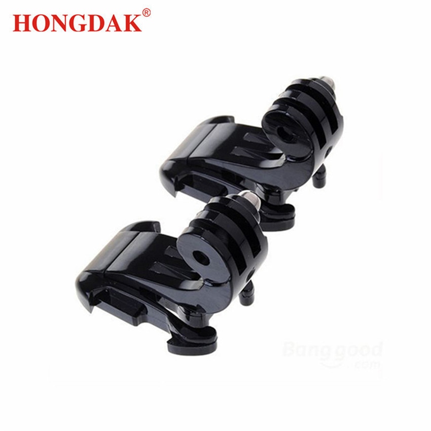 HONGDAK 2 STUKS J Haak Gesp Borstband Helm Base Mount voor GoPro Sport Camera