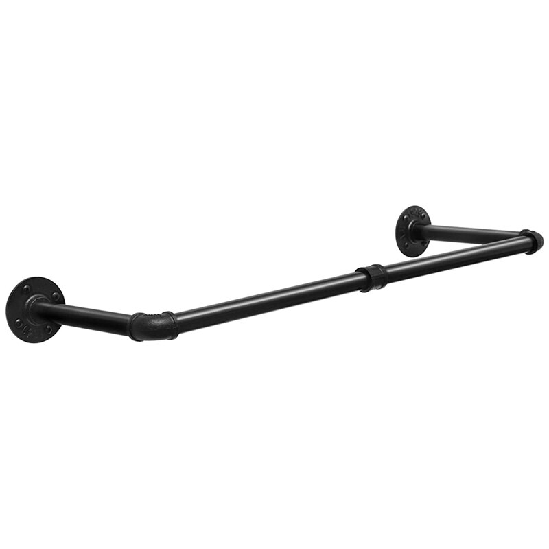 Wandmontage Kleding Rail, Afneembare Kledingrek Industriële Pijp Kledingrek Muur Hanger Voor Kleding Opslag