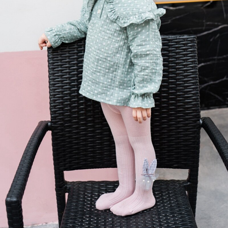 Baby Girl Stretch Leggings Broek en Najaar Peuter Kind Breien Broek