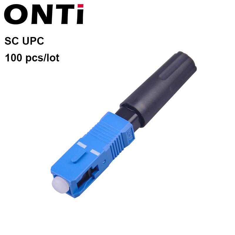 ONTi – connecteur rapide FTTH SC APC, Fiber optique monomode SC UPC, adaptateur rapide, queue droite: 100pcs SC UPC